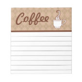 Coffee Kitchen Notepad - Geschenk aus der Einkaufs Notizblock (Vorderseite)