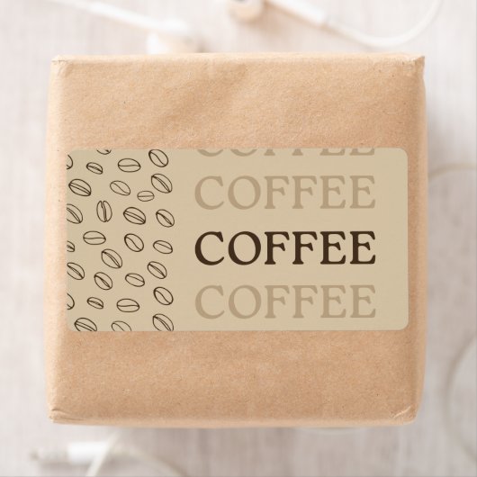 Coffee Label – Retro Coffee Beans (Insitu)
