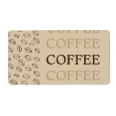 Coffee Label – Retro Coffee Beans (Vorne)