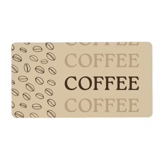 Coffee Label – Retro Coffee Beans (Vorne)