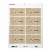 Coffee Label – Retro Coffee Beans (Vorne)