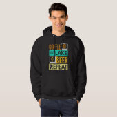 Coffee Lake Beer Repeat! Funny camping Hoodie (Vorne ganz)