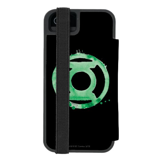 Coffee Lantern Symbol - Grün Incipio iPhone Geldbeutel-Hülle (Folio Rückseite)