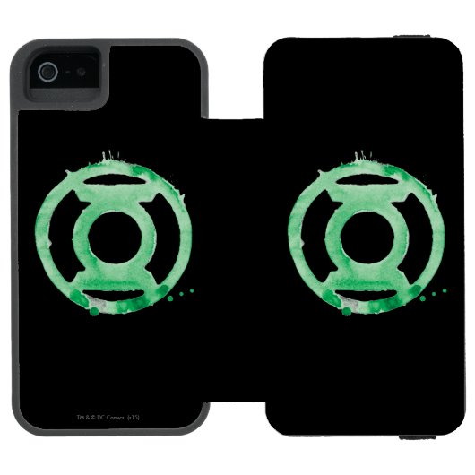 Coffee Lantern Symbol - Grün Incipio iPhone Geldbeutel-Hülle (Folio Geöffnet)