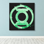 Coffee Lantern Symbol - Grün Leinwanddruck (Insitu (Holzboden))