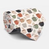 Coffee Latte Lovers Custom Necktie Krawatte (Gerollt)