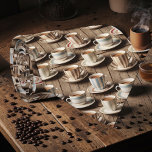 Coffee Latte Lovers Custom Necktie Krawatte<br><div class="desc">This custom necktie is perfect for the coffee lover in your life! Featuring a unique and eye-catching design,  this tie is a stylish way to express their passion for the perfect cup. Whether it's for a special occasion or everyday wear,  this necktie makes a thoughtful and memorable gift.</div>