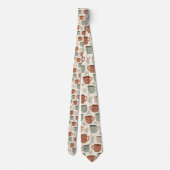 Coffee Latte Lovers Custom Necktie Krawatte (Rückseite)