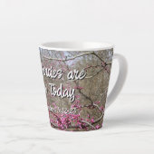 Coffee Latte Mug His Mercies are New Today Milchtasse (Rechte Ecke)