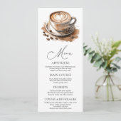 Coffee Liebe brodelt Brautparty Einladung (Stehend Vorderseite)