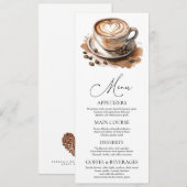 Coffee Liebe brodelt Brautparty Einladung (Vorne/Hinten)