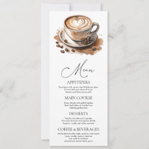 Coffee Liebe brodelt Brautparty Einladung