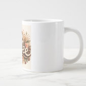 Coffee-Liebe Floral Jumbo-Tasse (Rechts)