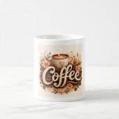 Coffee-Liebe Floral Kaffeetasse (Mittel)