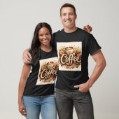 Coffee-Liebe Floral T-Shirt (Unisex)