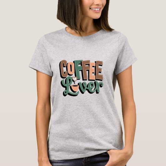 Coffee Life Line" Funny Coffee Lover T-Shirt (Vorderseite)