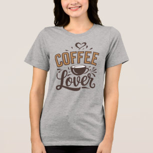 Coffee Life Line" Funny Coffee Lover T-Shirt Tri-Blend Shirt