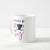 Coffee Life Quote  Mug Kaffeetasse (Vorderseite Links)