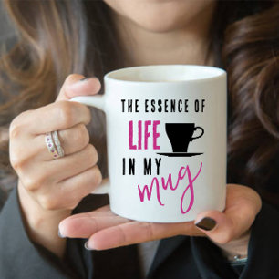 Coffee Life Zitat Tasse