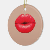 Coffee Lippen Küssen Pop Kunst Keramikornament (Links)