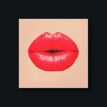 Coffee lips küssen Kuss Pop Art Leinwanddruck<br><div class="desc">Ein Pop Art Bild von hellroten Krümellippen,  die vor einem küss-farbenen Hintergrund küssen. Dieses Design wird von Pop,  Moderne,  Grafik,  Hipster-Kultur inspiriert und ist sicher ein Statement-Stück in Ihrer Zuhause</div>