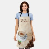 Coffee, Love & Home Cooking Apron Design Schürze (Getragen)