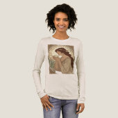 Coffee Lover Art Nouveau in the Style of Mucha Tri-Blend Shirt (Volle Vorderseite)