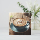 Coffee Lover birthday card (Stehend Vorderseite)