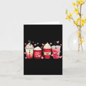 Coffee Lover C Latte Iced Cream Valentines Day Wom Karte (Gelbe Blume)