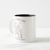 Coffee Lover Club: Life Begins After Coffee Zweifarbige Tasse (Vorderseite Links)