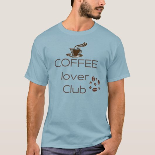 Coffee Lover Club T - Shirt - Perfekt für Kaffee (Vorderseite)