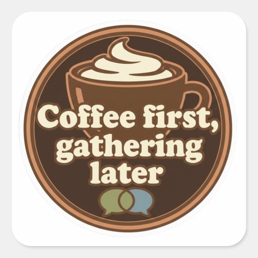 Coffee Lover Daily Ritual Sticker (Vorderseite)