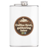 Coffee Lover Daily Ritual Sticker Flachmann (Vorderseite)