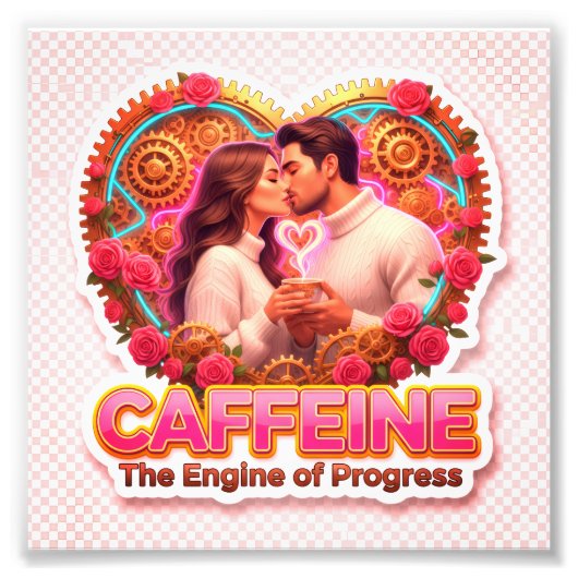 Coffee Lover Daily Ritual Sticker Fotodruck (Vorne)