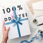 Coffee Lover Design 100% Koffein zugesetzt Geschenkpapier