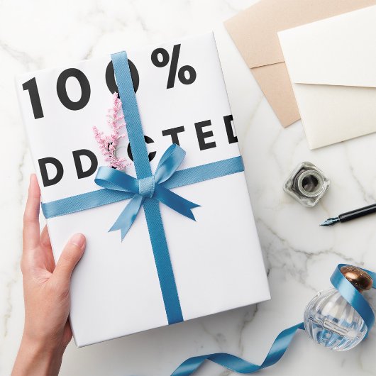 Coffee Lover Design 100% Koffein zugesetzt Geschenkpapier