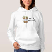 Coffee Lover Design 100% Koffein zugesetzt Hoodie (Vorderseite)