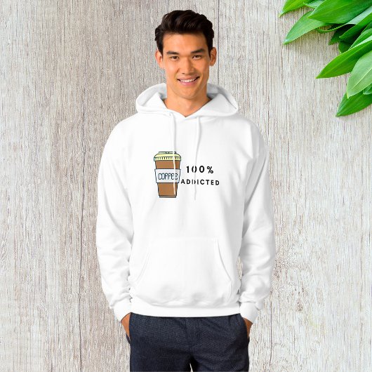 Coffee Lover Design 100% Koffein zugesetzt Hoodie
