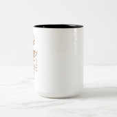 Coffee Lover Design – Minimal Coffee Cup Graphic Zweifarbige Tasse (Mittel)