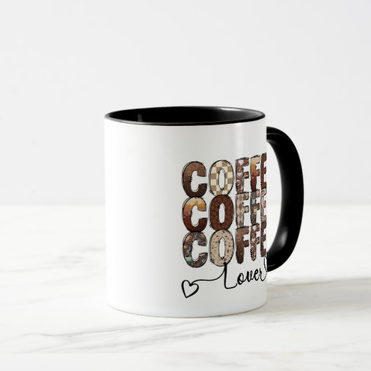 Coffee lover. Funny coffee quote.  Tasse (VorderseiteRechts)