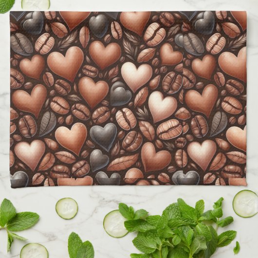 Coffee Lover Geschirrtuch (Gefaltet)