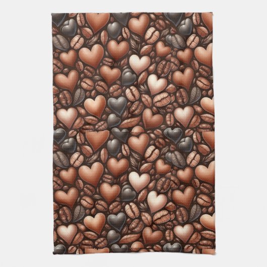 Coffee Lover Geschirrtuch (Vertikal)