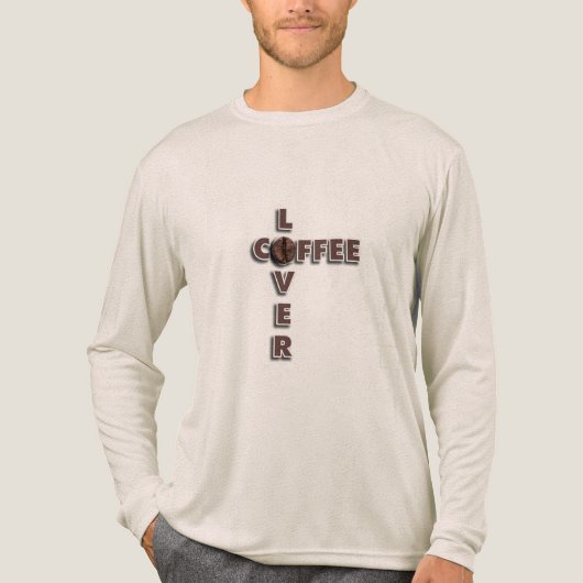 Coffee Lover Gift - Coffee Bean Design Tri-Blend Shirt (Vorderseite)
