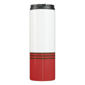 Coffee Lover Gift Custom Name Coffee Bean Design Thermosbecher (Rückseite)