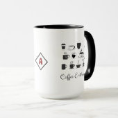 Coffee Lover Gift Tasse | Individuelle Name und Zi (VorderseiteRechts)