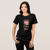Coffee Lover Girl Süßes Kaffeetiker Ästhetik T-Shi Tri-Blend Shirt (Vorderseite voll)