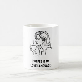 Coffee Lover Girl Tasse: Sip and Savor Kaffeetasse