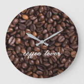 Coffee lover große wanduhr (Vorderseite)