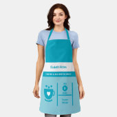 Coffee lover name kitchen blue schürze (Getragen)
