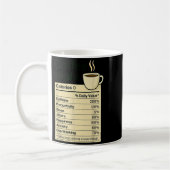 Coffee Lover Night Funny Nutrition Facts Costume F Kaffeetasse (Links)